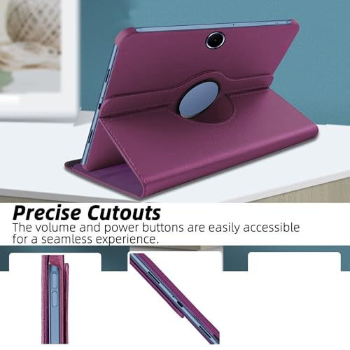 Image of TGK 360 Rotatable Smart Flip Cover for OnePlus Pad Lite 11 inch Tablet Case, Oppo Pad SE 11 inch (Purple)