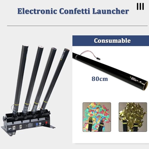 Macchina spara coriandoli Cannone spara coriandoli elettrico con DMX 512 wireless e telecomando, ideale per feste, matrimoni, concerti ed eventi speciali Effetti scenici