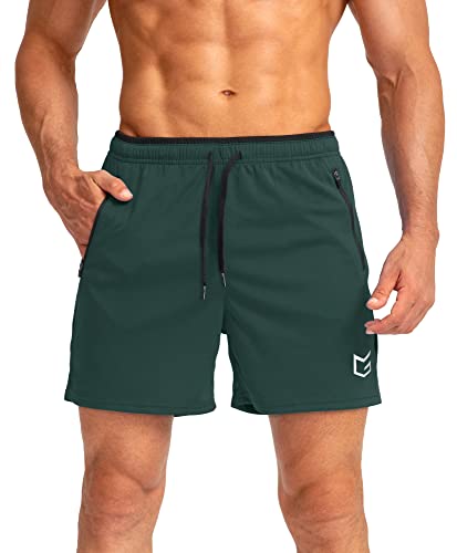 Image of G Gradual Men's Gym Workout Shorts Zipper Pockets 5 inch / 7 inch Quick Dry Breathable Runing Athletic Short for Men
