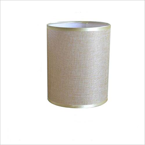 Pantalla Tela De Tambor, Lino Cilíndrico Pantalla De Cabecera Luz Del Escritorio Lámpara De Mesa Lámparas De Pared De Suelo, Pantallas De Lámparas Rectas Para Techo Luces Pendientes,Beige,D14*H26cm