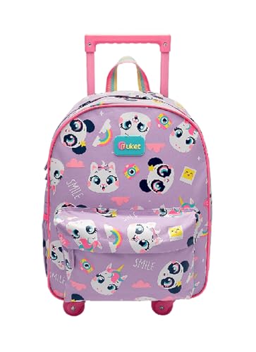 PUKET - Mochila Com Rodinhas Puket Multibichos BFF Best Friend Forever