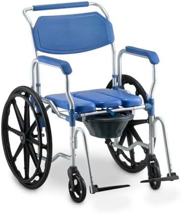 Cadeira de Banho D65 em Alumínio até 120kg 44 cm Dellamed