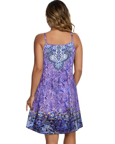 Image of JOELLYUS Womens Spaghetti Strap Dress Summer Dresses Beach Cover Ups Casual Sundresses with Pockets 2026