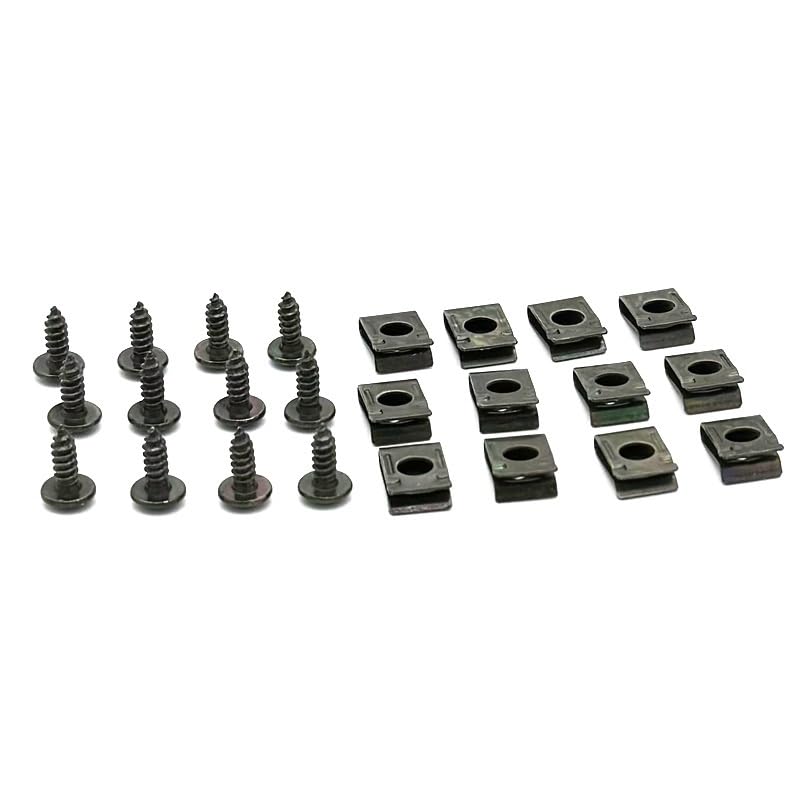 Vis autotaraudeuses M4 et clips de retenue métal pour carrosserie ATV