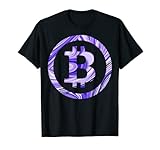 Bitcoin Liquid Swirl Pattern Crypto BTC Cryptocurrency T-Shirt