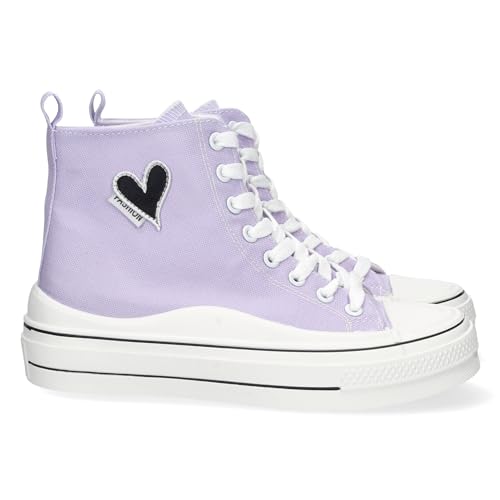 Zapatilla Abotinada para Mujer, Comoda, Detalle de Corazon Bordad...