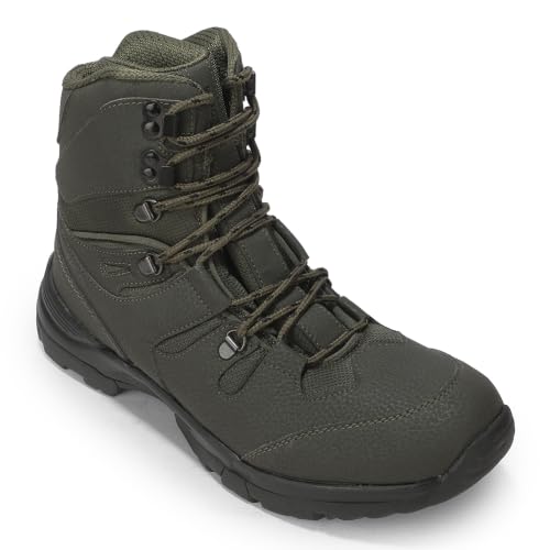 Image of Liberty Freedom SHIKHAR-4 Black & Olive Green Casual Lacing Boots for Men