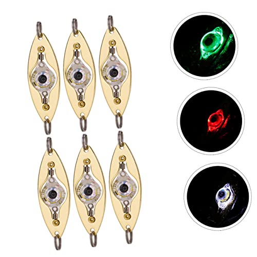 BESPORTBLE Isca Flash 6 Peças Isca De Pesca Luz Gabaritos Iscas De Fundição Gabaritos Luzes De Isca