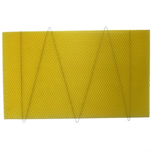 easibee National Bee Hive Brood Wired 100% Natural Beeswax Foundation Sheets (50)