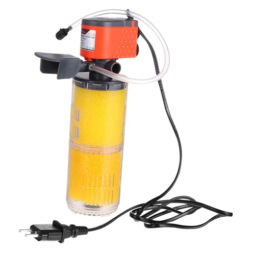 UPKOCH Bomba De Pecera Bomba De Agua para Acuario Bomba De Filtro para Pecera Bomba De Agua para Peces Bomba De Agua De Acuario Filtro De Pecera Yellow El Plastico