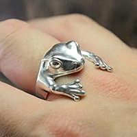 Zarte echte vergoldete blaue kubische Zirkon Evil Eyes Open Ring für Frauen Luck