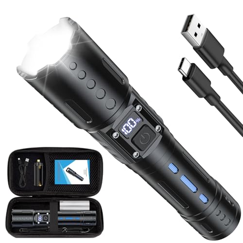 Lampe de poche rechargeable 2000 lumens torche tactique LED