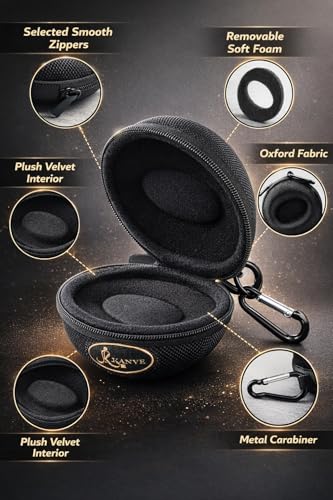 Image of Armor-Shell Watch Travel Case - Crush-Resistant Single Watch Box with Scratch-Guard Zipper & Carabiner | Shockproof Portable Organizer for Luxury, Mechanical & Smartwatches Up to 54mm