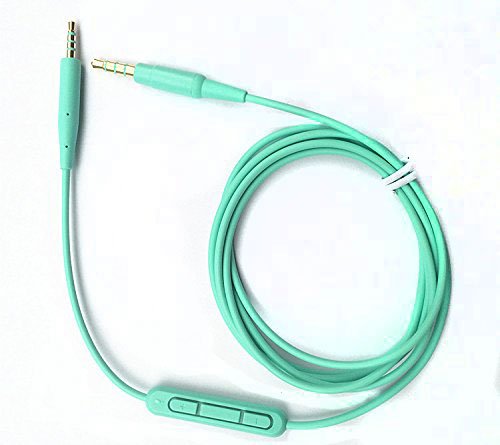 Sqrmekoko Replacement Inline Mic Remote Volume Control Audio Cable Cord Line Compatible with Bose SoundTrue Soundlink SoundlinkII QC25 QC35 QC35II QC45 OE2 Headphoes (Green)
