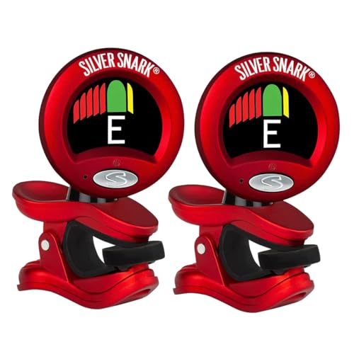 Snark 2 Clip-on All Instrument Tuner-Red and Silver SIL RED - (Pack of 2)
