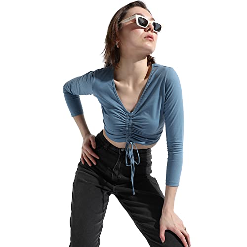 Image of Campus Sutra Women's Regular Fit Tops