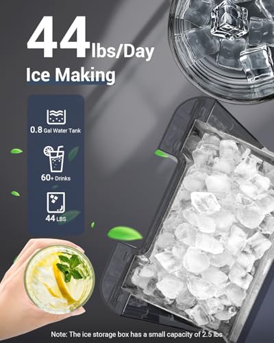 Fabricadora de Hielo Nugget Portátil 44 lbs/24h miniatura 3