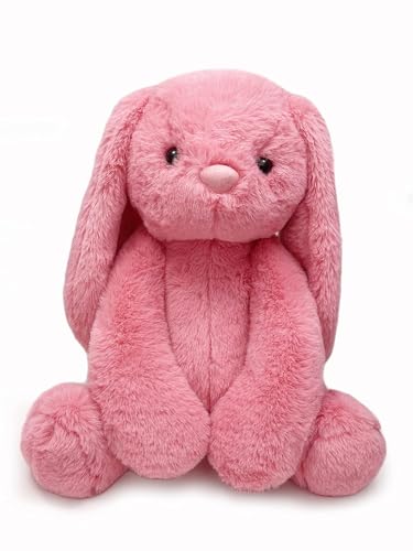 Image of Cionum 35cm Coral Bunny Plush - Ultra-Soft Floppy Stuffed Animal Rabbit with Long Ears - Bunny Soft Toy for Kids, Girls Room Decor & Gifting