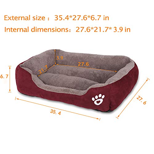 image for Utotol Dog Beds for Medium Dogs-(XXL for Large Dogs), Washable Pet Sof
