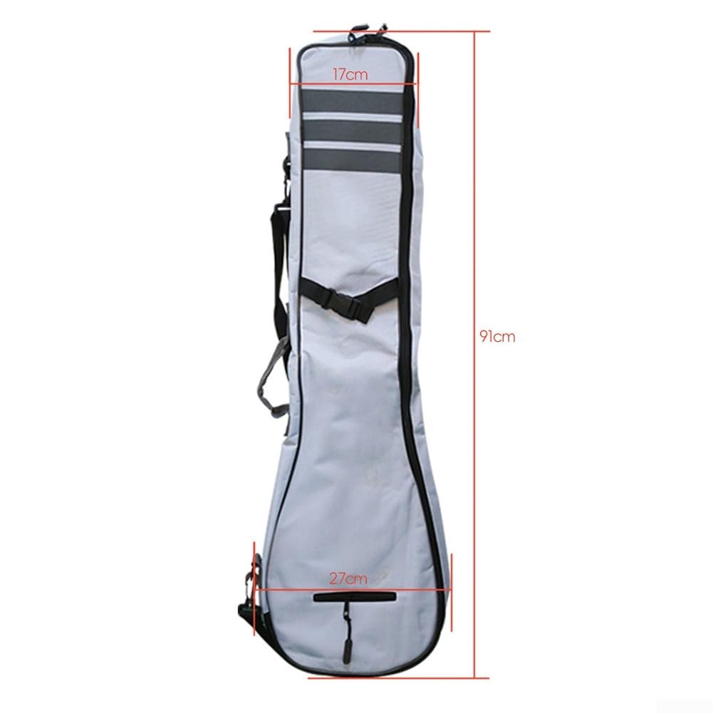 Borsa a tre stadi per kayak e tavola da surf, custodia in tessuto Oxford con tasche interne e tasche con cerniera, organizer leggero per pagaie in fibra di vetro e alluminio al carbonio