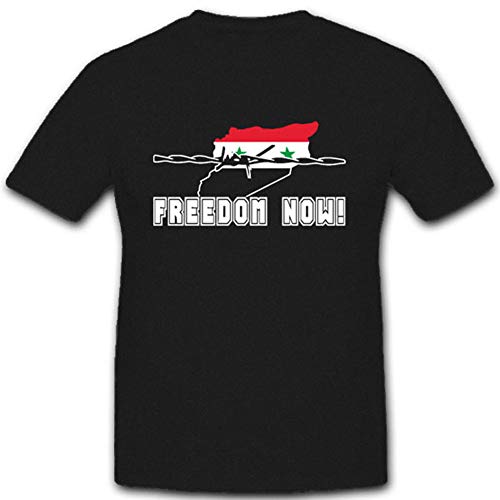 T-shirt Syrien Freedom Now en grande taille 5XL pour afficher la paix
