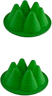 NOLITOY 2 Pçs Molde De Biscoito Cupcake Assadeira Moldes De Sabão Moldes De Biscoito De Silicone Moldes De Muffin 3D Moldes De Geléia De Cervo Molde De Bolo De Natal Estênceis De Spray De