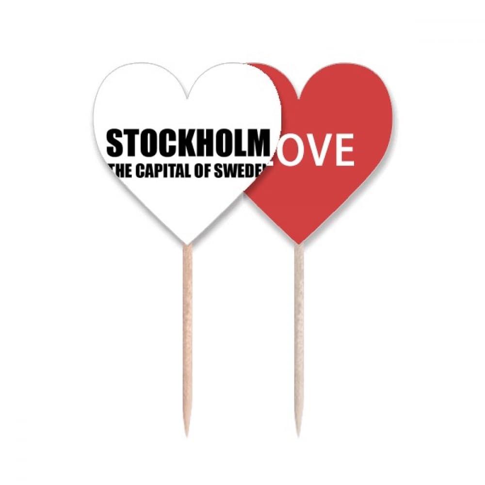 Lable Cupcake Pick Stockholm déco de table Suède pour fête