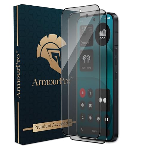Image of ArmourPro Anti-Glare Matte Tempered Glass for Nothing (4A) Pro, Pack of 2, Anti Fingerprint Screen Protector, 9H Scratch Resistant, Smooth Touch, Full Edge to Edge Coverage