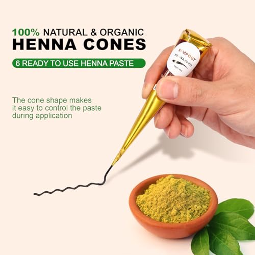 Pasta para teñir cabello Hair Cones 6 unidades marrón rojizo miniatura 3
