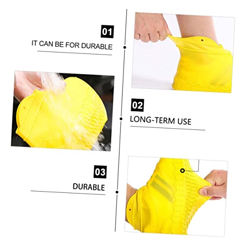 Cubrecalzado impermeable reutilizable ibasenice para lluvia, cubrebotas de silicona antideslizante miniatura 5