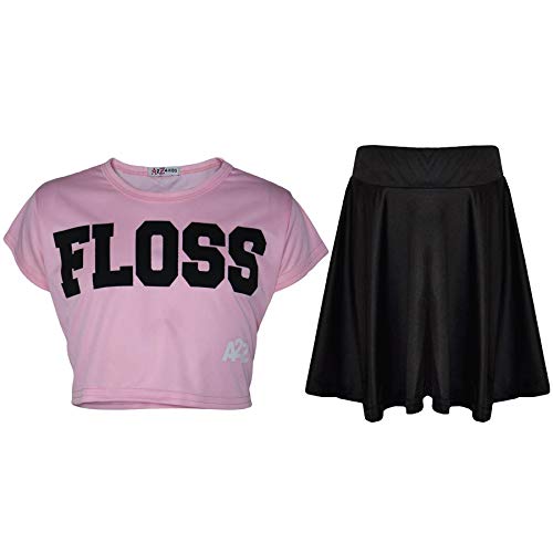Camiseta y falda de patín para niñas que buscan ropa cómoda y elástica para jugar libres