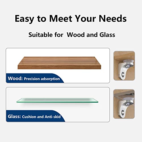 New Upgrade Hardware 8 Pack Heavy Duty Shelf Support, Mounting Brace Fixing Glass Shelf Bracket, Shelf Pegs Shelf Brackets For Kitchen Cabinet Book Shelves, Room Decor Accessories #TOP4