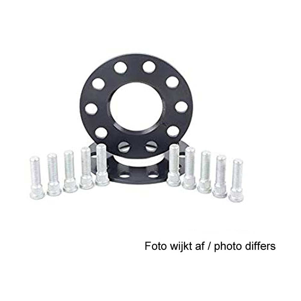 H&RB3465707MZ5 DRS-MZ-System Wheel Spacer Set 34mm per axle Pattern 5x114,3-Hub 71,5mm-Bolt Size M14x1,5-Suitable for Ford Explorer 2019-Black