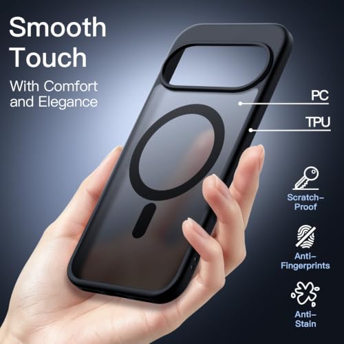 Image of JETech Magnetic Matte Case for Google Pixel 11 Pro XL, Black