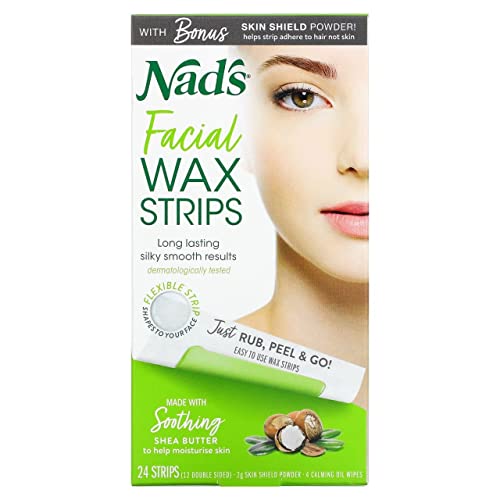 Nads Facial Wax Strips Size 24Ct Nads Facial Wax Hair Removal Strips 24Ct #TOP3