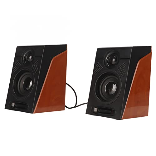 GOWENIC Computer Speakers, USB Powered Desktop Speakers, PC Speakers with Deep Bass, Full Range Audio, for TVs, Computers, Laptops, Phones