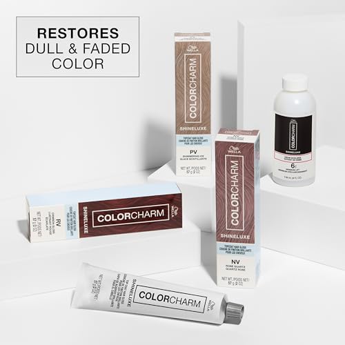 Image of COLORCHARM ShineLuxe Hair Gloss Collection | Hair Color & Cream Developer | Restores Color Vibrancy & Adds Shine with Smooth, Conditioned Results | Vegan Formula & Free of Ammonia