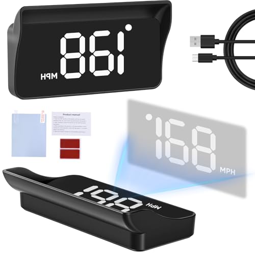 ATNPTN Heads Up Display for Cars Windshield, GPS Speedometer MPH, ...