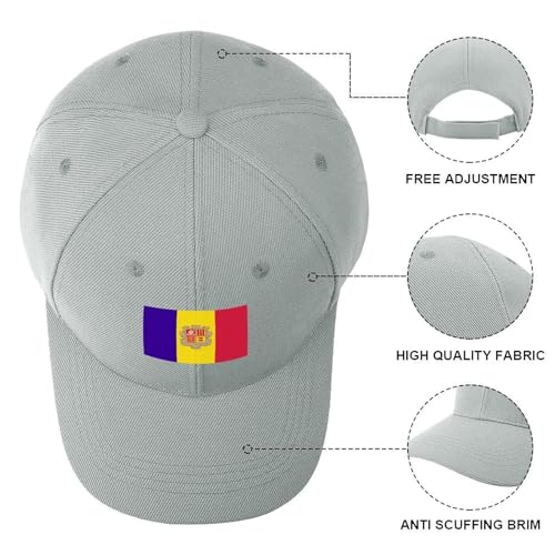 Kids Baseball Cap Andorra Flag Hat for Boys Girls Adjustable Snapback Trucker Hats Sports Outdoor Travel4