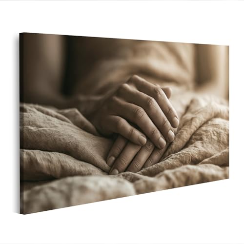 Tableau sur toile pour chambre romantique pour réchauffer un mur blanc