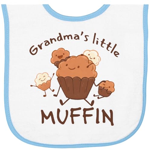inktastic Grandma's Little Muffin Baby Terry Cloth Bib