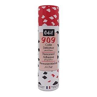 Odif - Colla defintiva per Tessuto 909 in Spray - Ideale per attività creative - Collage Rapido ed Extra Fort su tessuti, Cartons, Legno, Metallo - Made in France Senza Acido, Spray da 250 ml