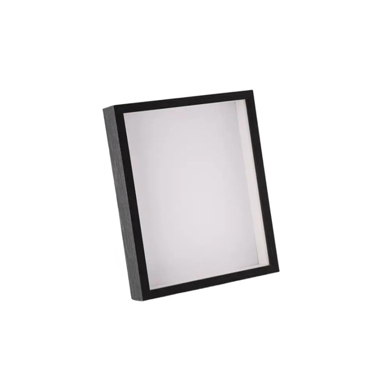 Shadowbox Frame, Shadow Box Display Frame 2pc Multiple Size Photo Dried Flower Ticket Craft Tabletop Wall(Black-4 x 6 inch)