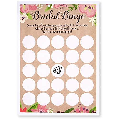Best Paper Greetings Set Of 5 Bridal Shower Games For Engagement Celebrations, Bridal, Bachelorette, Anniversary, Wedding Party Supplies, Vintage Floral Theme (Entertains 50 Guests) #TOP6
