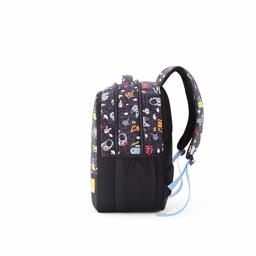 Image of American Tourister Drip | 33 Ltrs | 3 Compartments | Bottle Pocket | Ergonomic Padded Back Panel & Shoulder Straps | School Backpack for Boys & Girls | 1 Year International Warranty | Gamer Black