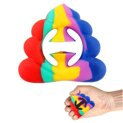 mciskin - Giocattolo di Fidget Snapping Suono Fidget, Pop Snappers Sensory Fidget Toy,Stress Relief Pop Pop Pop Click Finger Fidget Toy (Rainbow 4)