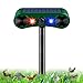 Produktbild Katzenschreck Ultraschall Abwehr, Tiervertreiber 2 Modi Solar Katzenvertreiber mit Bewegungsmelder und Blinklicht, IP55 Wasserdicht Marderschreck Tierschreck für Katzen, Hunde, Wildtiere