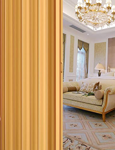 Falttür Kunststoff PVC Falttüre Schiebetür Nischentür Raumtrennung Faltwand weiß oder Nussbaum 82x203cm (Nussbaum/Braun)