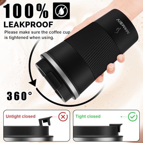 Image of MOMSIV 17oz Travel Mug, Insulated Coffee Cup with Leakproof Lid, Vacuum Stainless Steel Double Walled Reusable Tumbler for Hot and Cold Water Coffee and Tea In Travel and Car