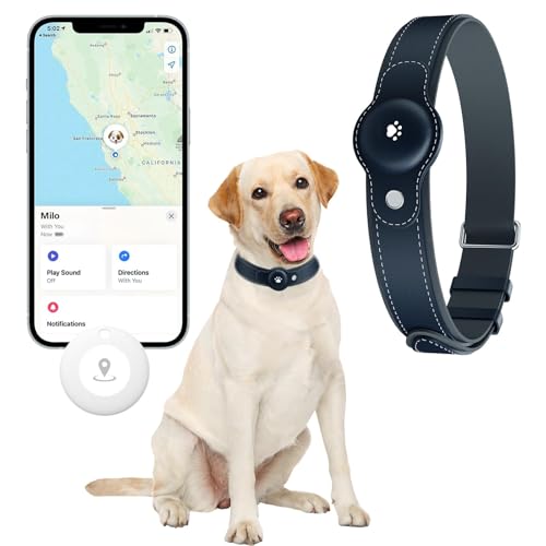 New GPS Tracker for Dogs: Smart Pet Collar with Real-Time Tracking,No Monthly Fee/Subscription (iOS & Android) Waterproof, Anti-Lost,365-Day Long Battery Life GPS Tracker Dog Collar(Tracker Included)